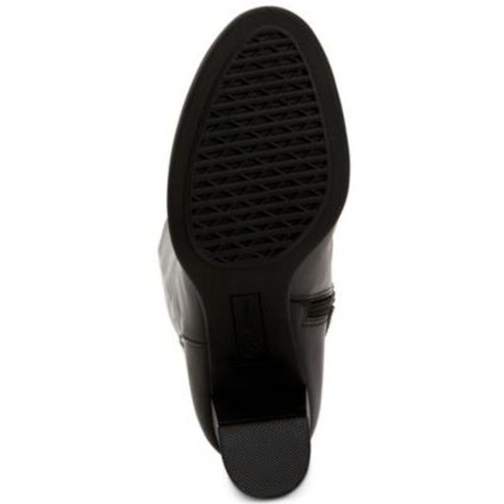 GIANI BERNINI Womens Black Adonnys Round Toe Block Heel Leather Boots 5.5 M - Picture 4 of 4